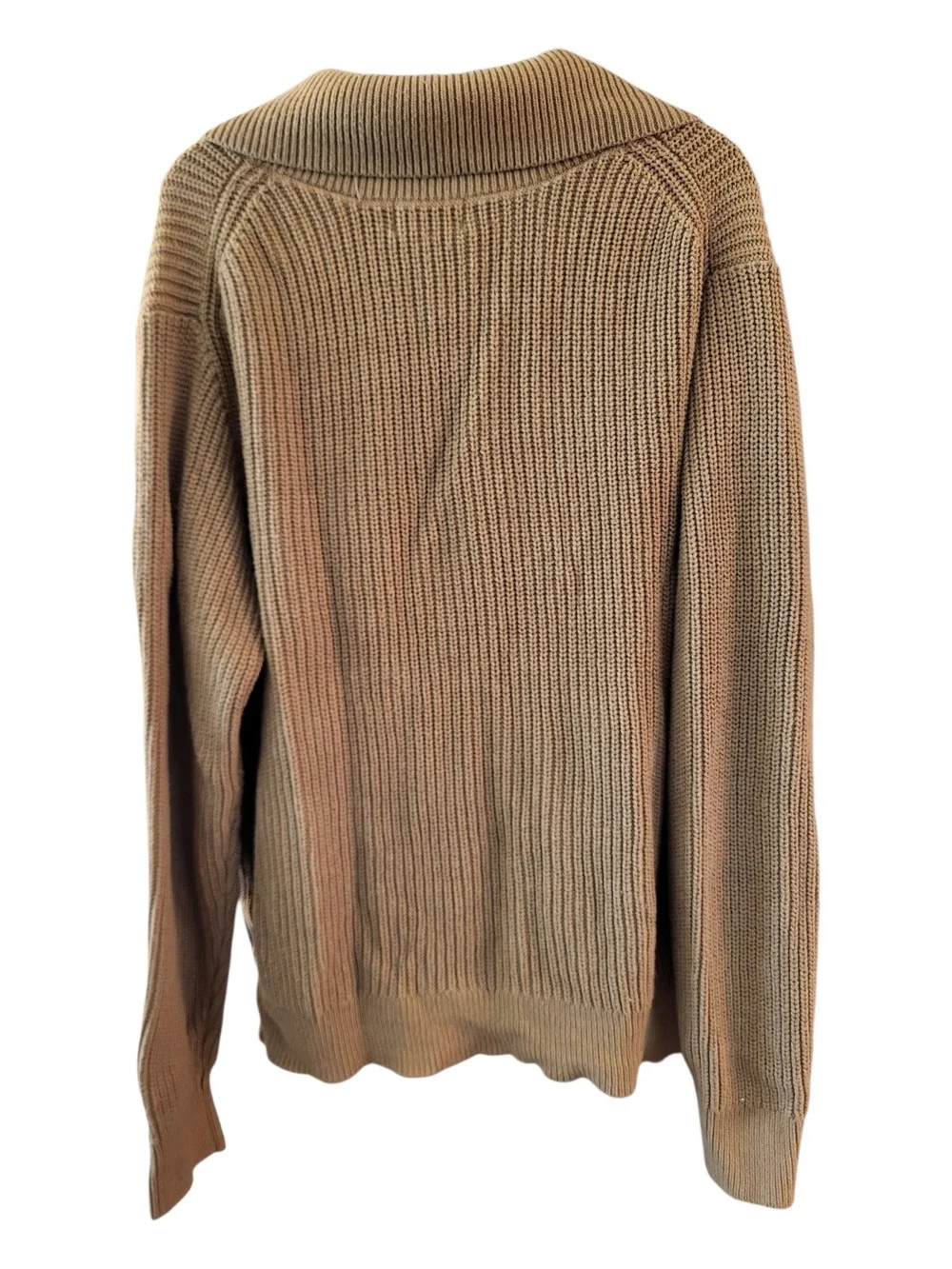 NWT Goodfellow & Co Brown Ribbed Shawl-Collar Cardigan - Size XL